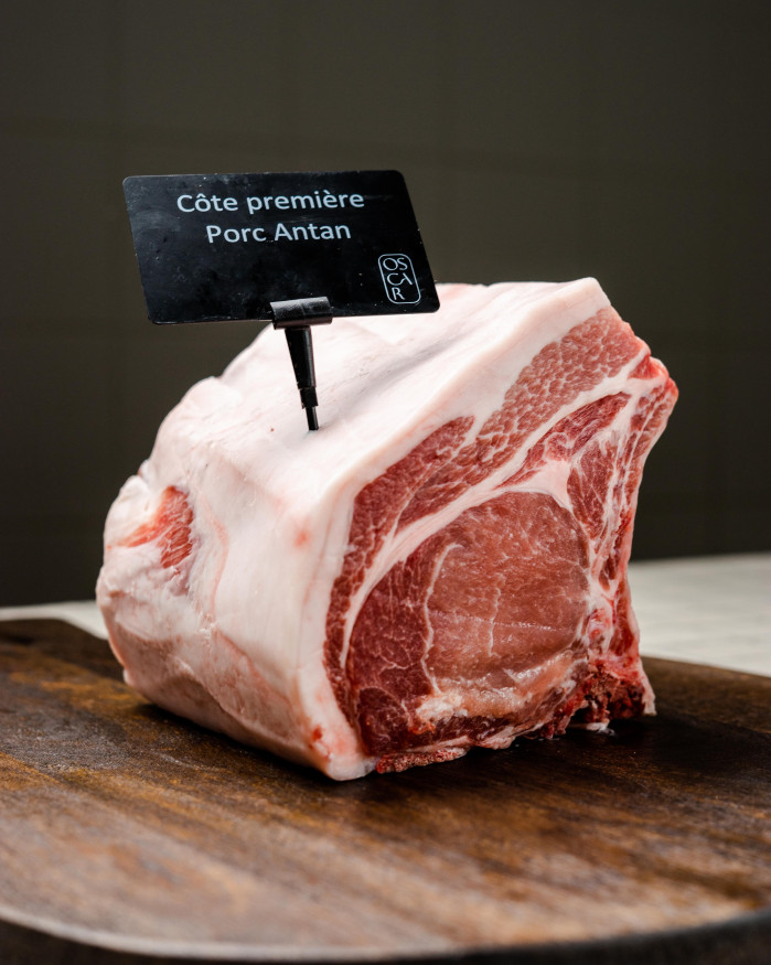 Côte première  porc d'antan