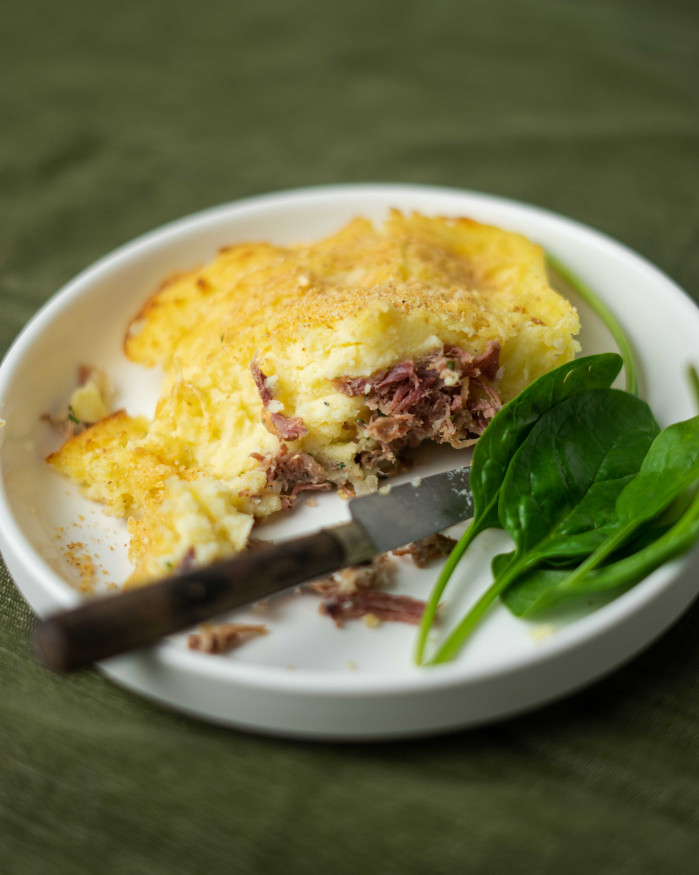 Parmentier au confit de canard 