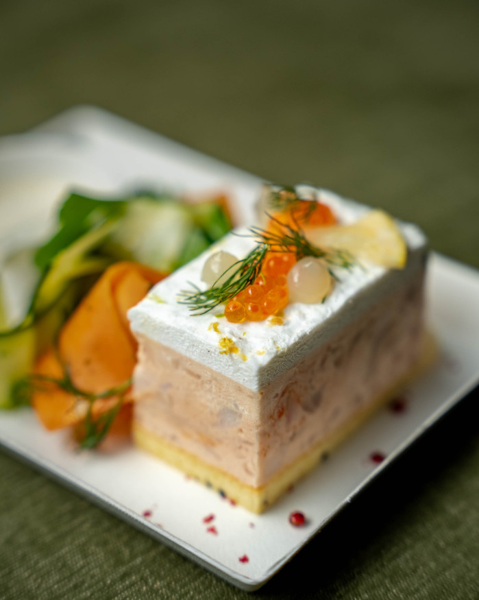 Opéra de saumon et Saint-Jacques 