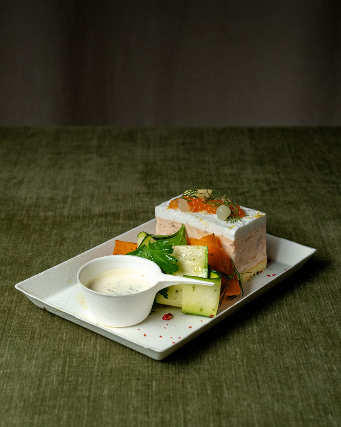 Opéra de saumon et Saint-Jacques 