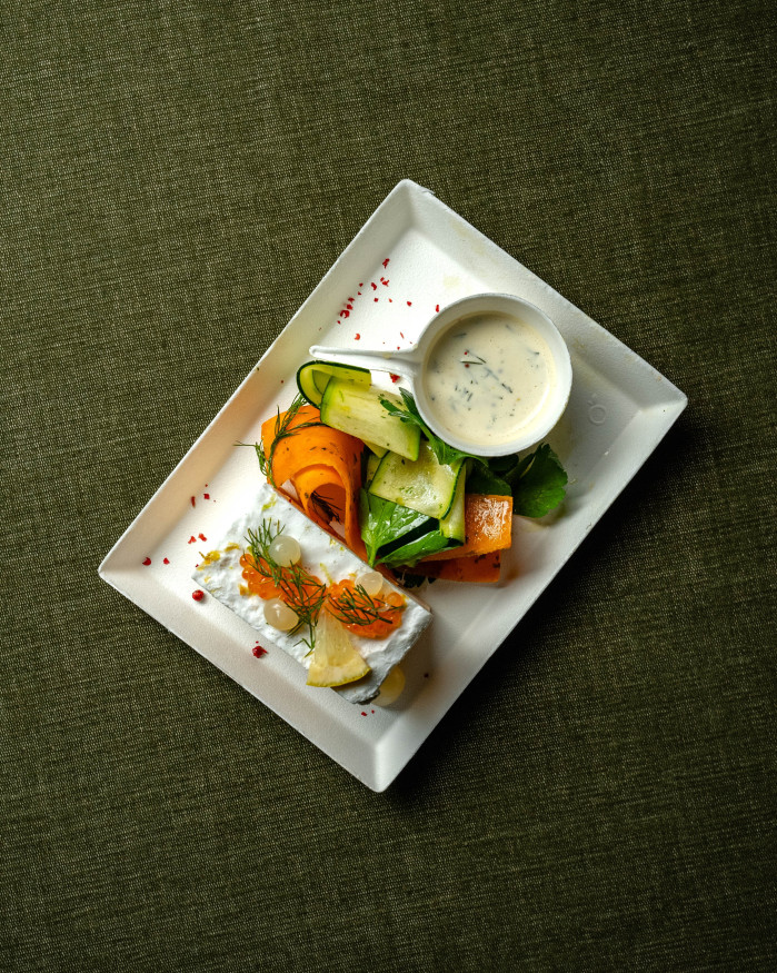 Opéra de saumon et Saint-Jacques 