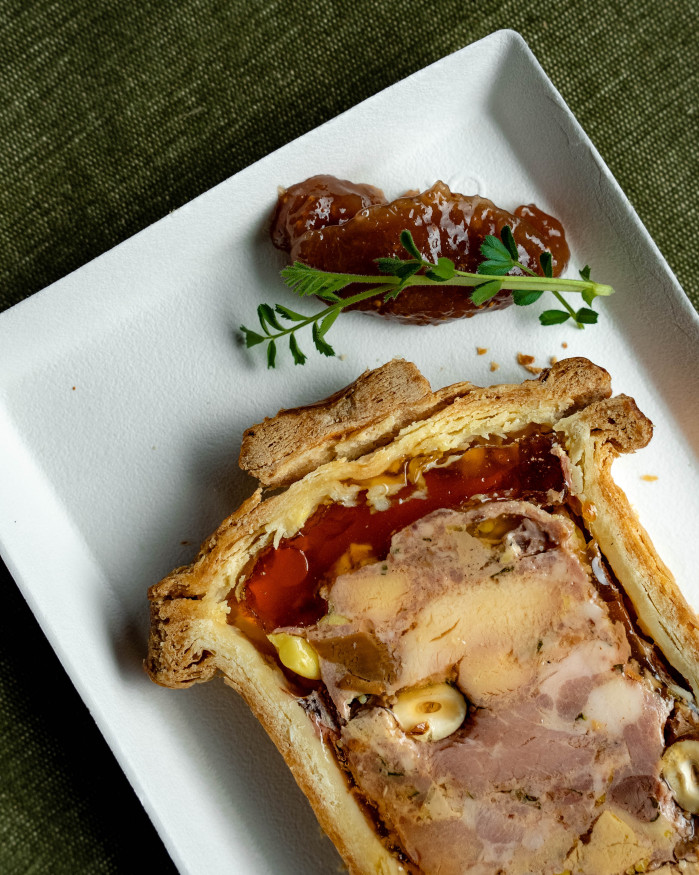 Pâté croûte rustique au foie gras