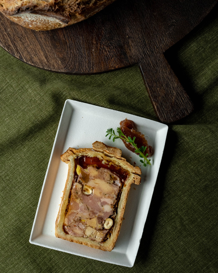 Pâté croûte rustique au foie gras