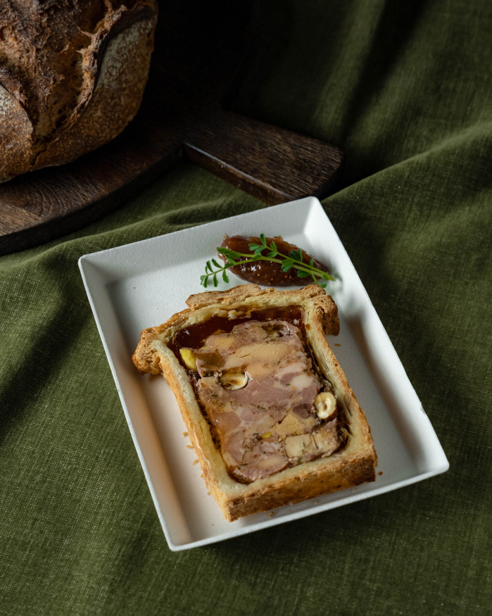 Pâté croûte rustique au foie gras