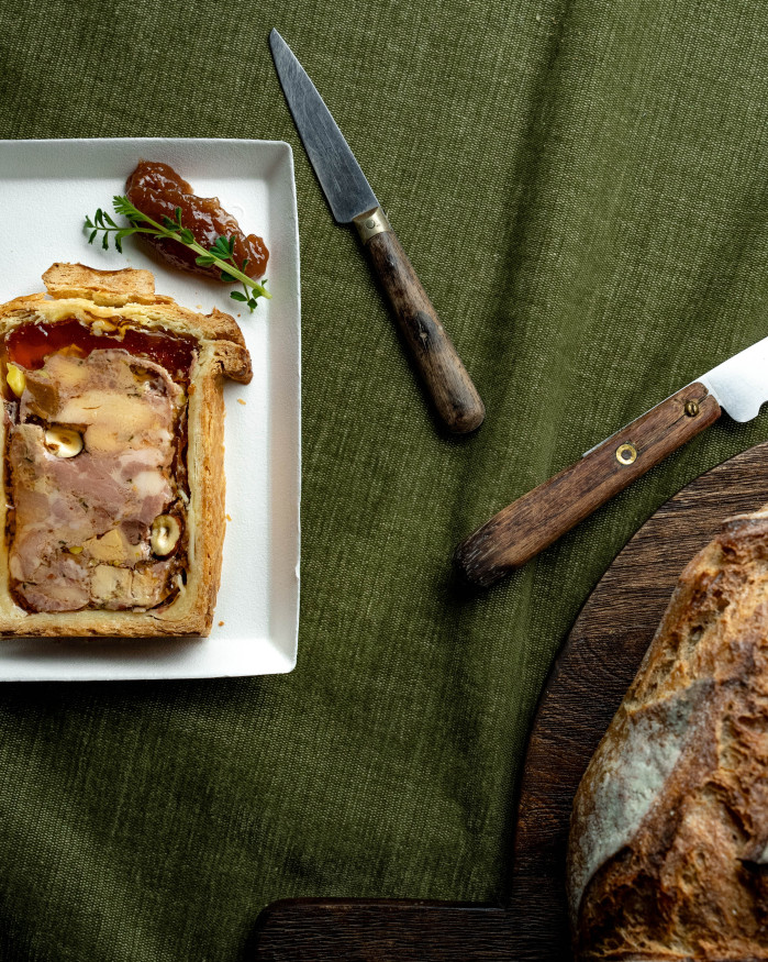 Pâté croûte rustique au foie gras