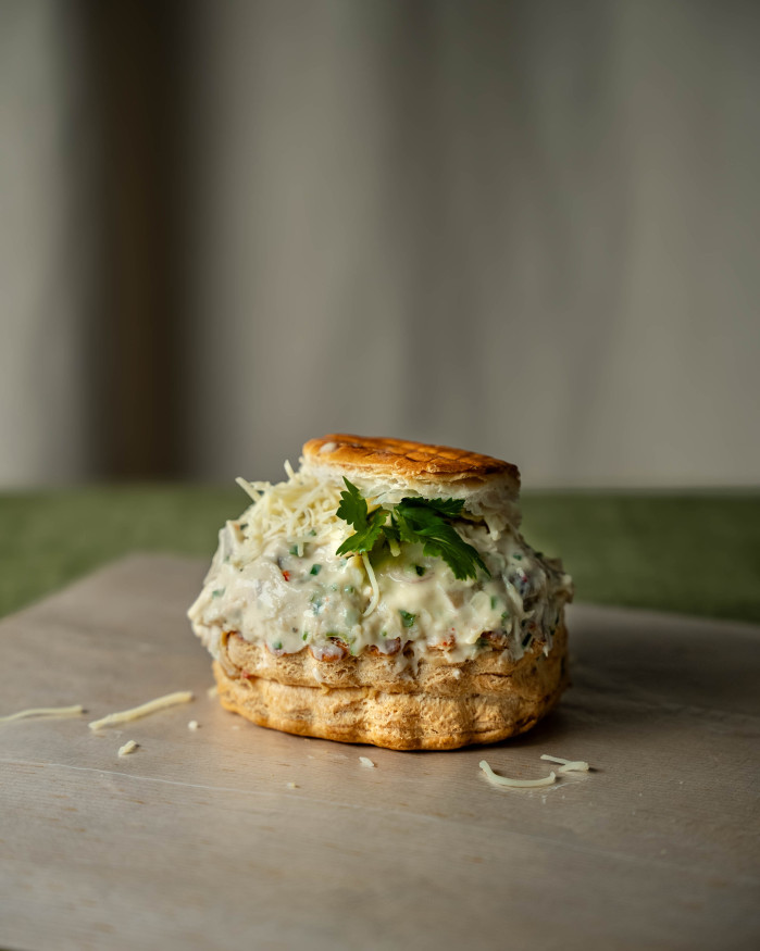 Croustade aux Saint-Jacques et fruits de mer 