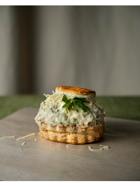 Croustade aux Saint-Jacques et fruits de mer 