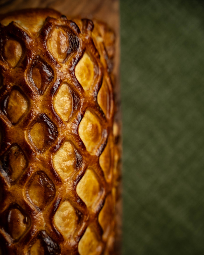 Koulibiac de saumon, beurre blanc au champagne