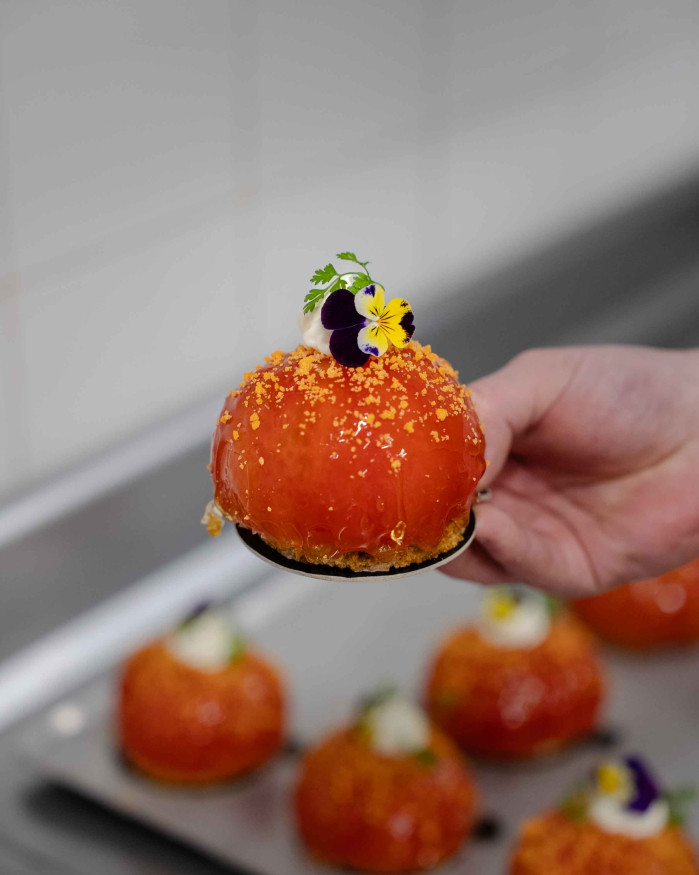 Religieuse de tomate au thon 