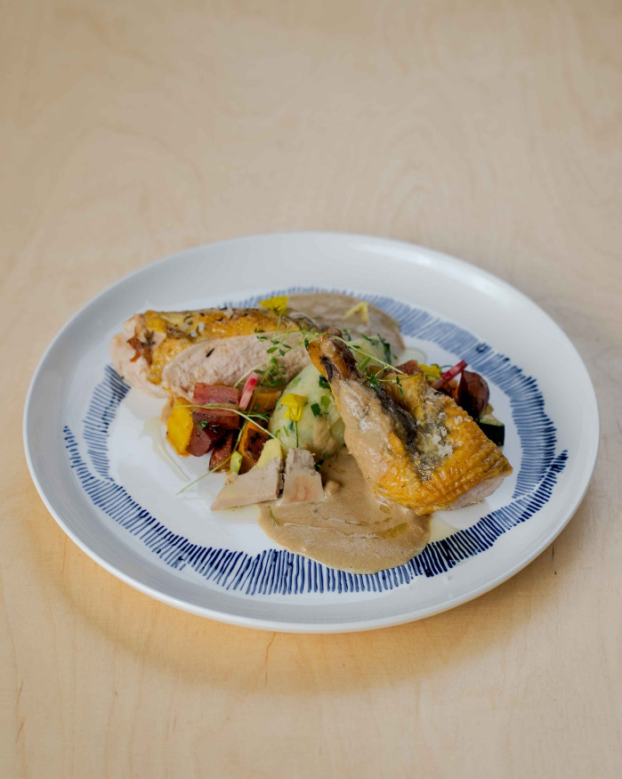 Suprême de pintade des Landes façon Rossini